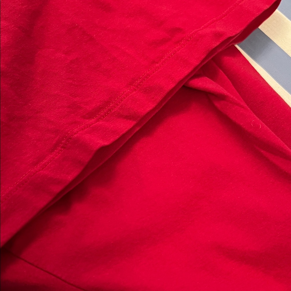 Venezia Women's Red V Neck Long Sleeve Top - Picture 11 of 11
